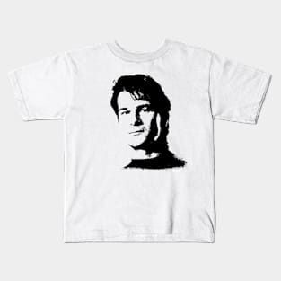 Patrick Swayze Portrait Kids T-Shirt